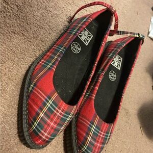 TUK Plaid Red Women's Shoes